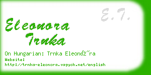 eleonora trnka business card